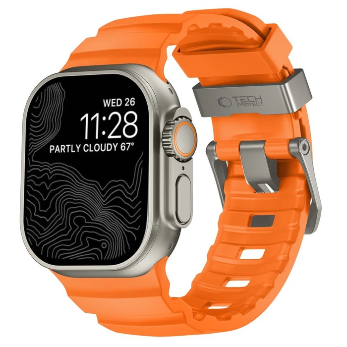 Tech-Protect Motion Apple Watch 8 / 9 / 10 / 11 / 12 / SE / Ultra 44/45/46/49 mm Signal Orange