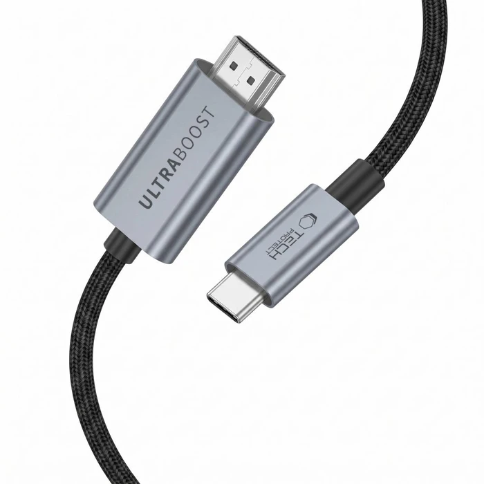 Tech-Protect Ultraboost Cable USB-C / HDMI 2.1 8K 60Hz 300cm Iron Grey