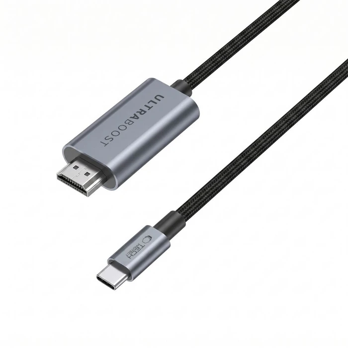 Tech-Protect Ultraboost Cable USB-C / HDMI 2.1 8K 60Hz 300cm Iron Grey