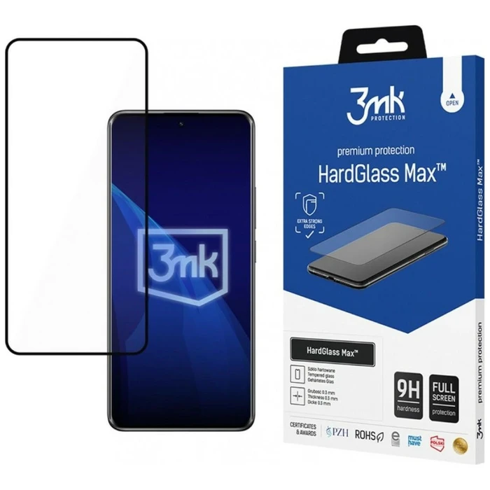3MK HardGlass Max Redmi Note 14 Pro 4G / 5G / Pro+ Plus black