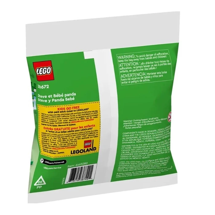 LEGO Bricks Minecraft 30672 Steve and Small Panda