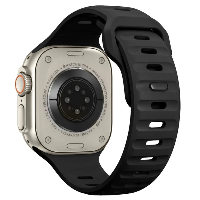 Tech-Protect Silicone Line Apple Watch 8 / 9 / 10 / 11 / 12 / SE / Ultra 44/45/46/49 mm Black