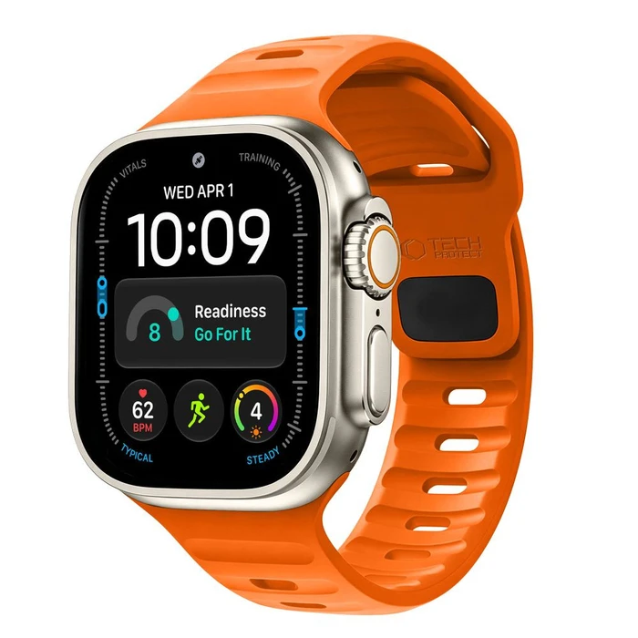 Tech-Protect Silicone Line Apple Watch 8 / 9 / 10 / 11 / 12 / SE / Ultra 44/45/46/49 mm Orange