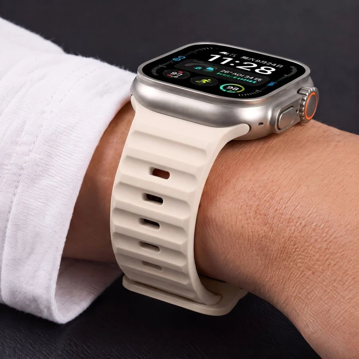 Tech-Protect Silicone Line Apple Watch 8 / 9 / 10 / 11 / 12 / SE / Ultra 44/45/46/49 mm Stone