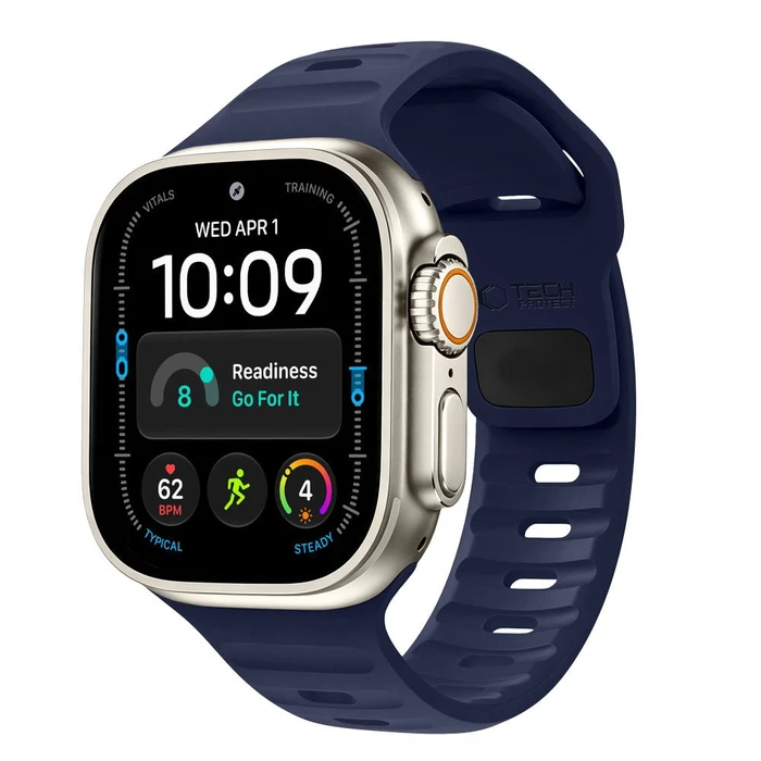 Tech-Protect Silicone Line Apple Watch 8 / 9 / 10 / 11 / 12 / SE / Ultra 44/45/46/49 mm Atlantic Blue