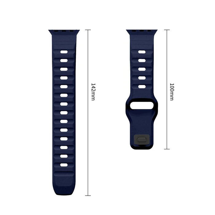 Tech-Protect Silicone Line Apple Watch 8 / 9 / 10 / 11 / 12 / SE / Ultra 44/45/46/49 mm Atlantic Blue