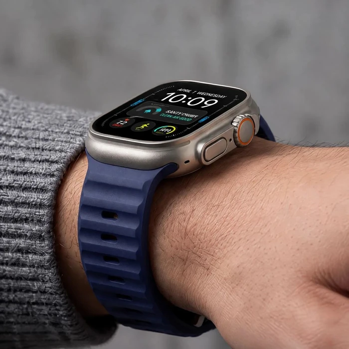 Tech-Protect Silicone Line Apple Watch 8 / 9 / 10 / 11 / 12 / SE / Ultra 44/45/46/49 mm Atlantic Blue