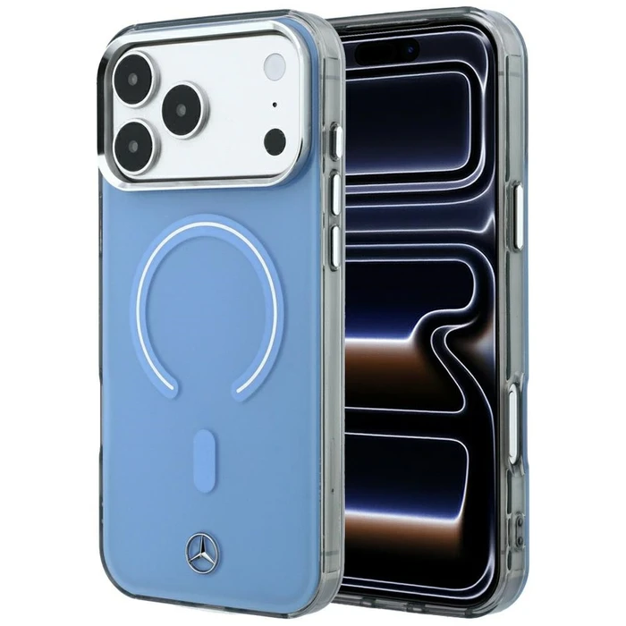 Mercedes Double Layer Iconic Logo MagSafe Apple iPhone 18 Pro Max / 17 Pro Max blue
