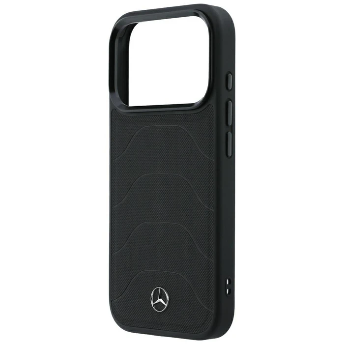 Mercedes Leather Mesh with Bow Line MagSafe Apple iPhone 18 Pro / 17 Pro black