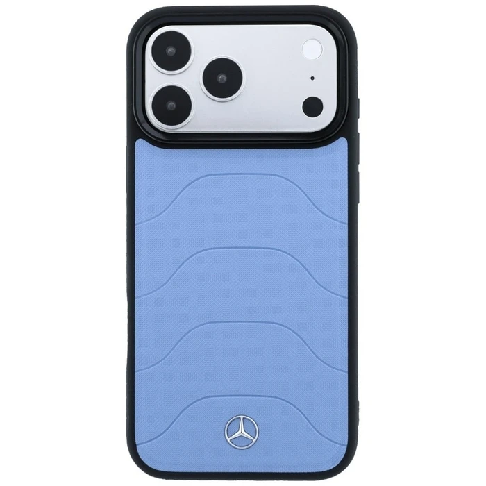 Mercedes Leather Mesh with Bow Line MagSafe Apple iPhone 18 Pro / 17 Pro blue