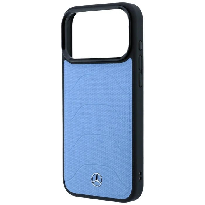 Mercedes Leather Mesh with Bow Line MagSafe Apple iPhone 18 Pro / 17 Pro blue