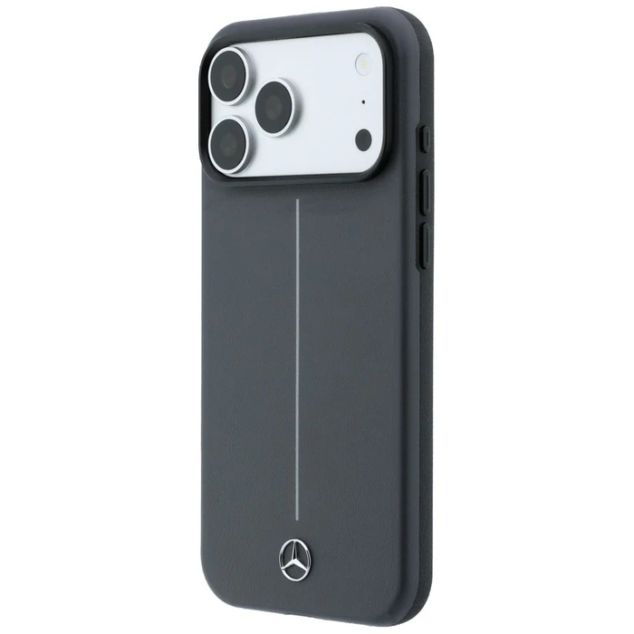 Mercedes Leather Semi Wrap with Iconic Line MagSafe Apple iPhone 18 Pro / 17 Pro anthracite