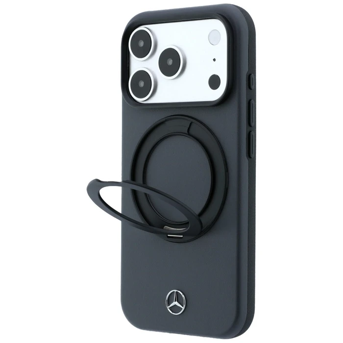Mercedes Leather with Ring Stand MagSafe Apple iPhone 18 Pro / 17 Pro anthracite