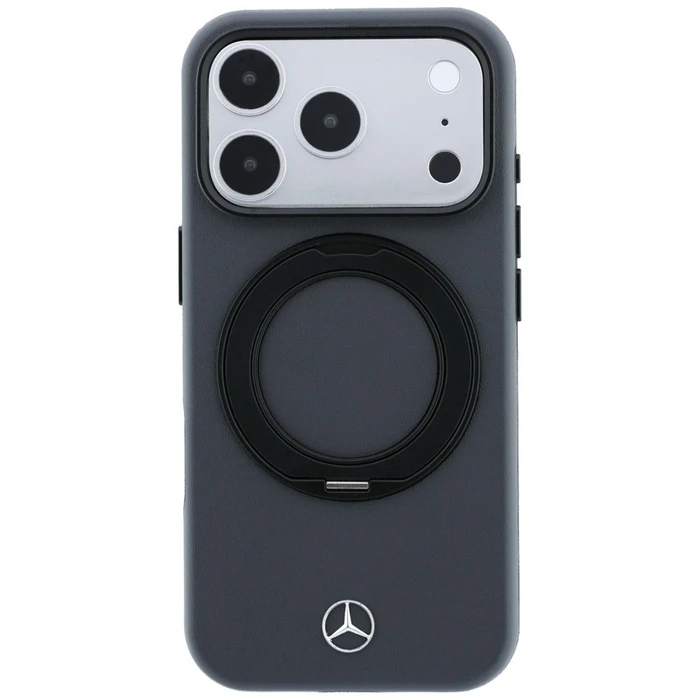 Mercedes Leather with Ring Stand MagSafe Apple iPhone 18 Pro / 17 Pro anthracite