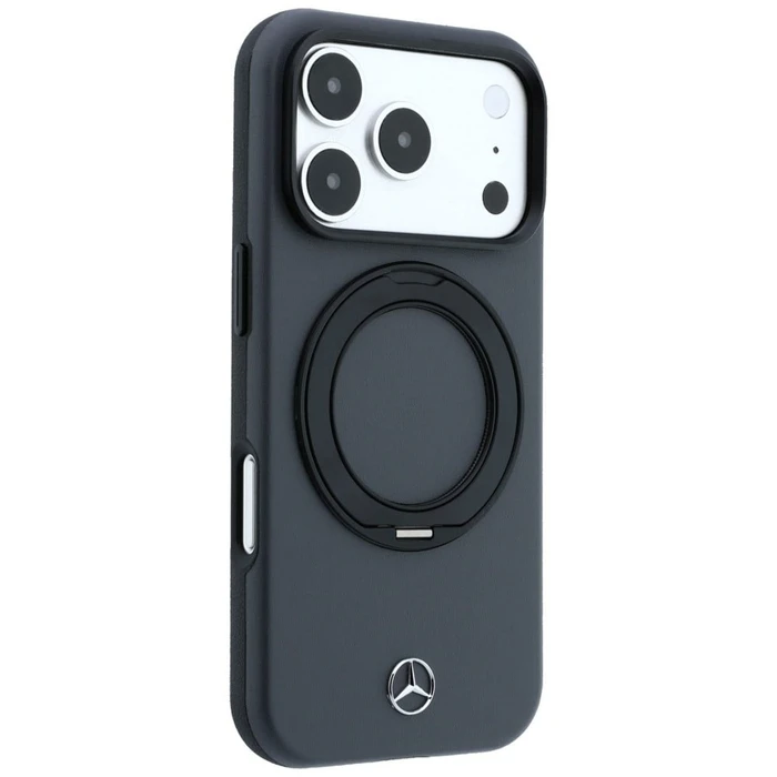 Mercedes Leather with Ring Stand MagSafe Apple iPhone 18 Pro / 17 Pro anthracite