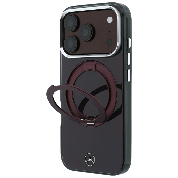 Mercedes Ring Stand Iconic Logo MagSafe Apple iPhone 18 Pro / 17 Pro burgundy