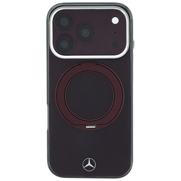 Mercedes Ring Stand Iconic Logo MagSafe Apple iPhone 18 Pro / 17 Pro burgundy