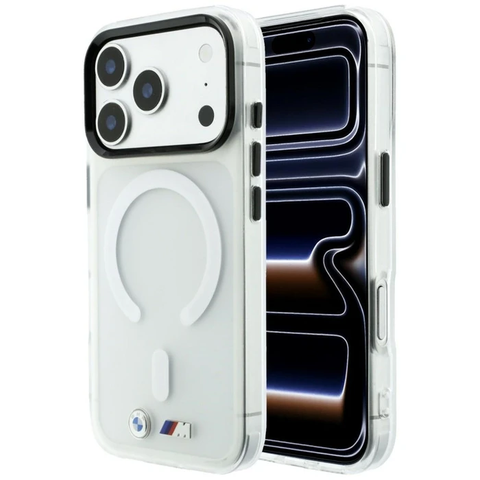 BMW M IML Frosted Metal Logo & Trims MagSafe Apple iPhone 18 Pro / 17 Pro clear