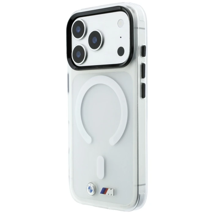 BMW M IML Frosted Metal Logo & Trims MagSafe Apple iPhone 18 Pro / 17 Pro clear