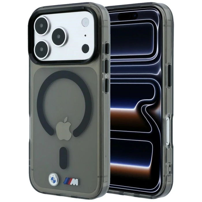 BMW M IML Glossy Metal Logo & Trims MagSafe Apple iPhone 18 Pro Max / 17 Pro Max black