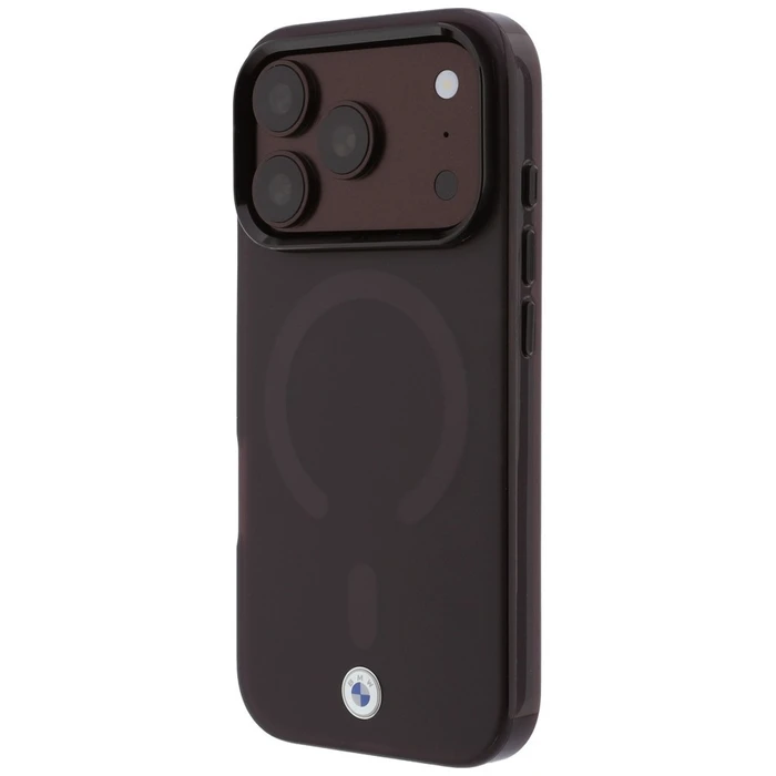 BMW Sign Frosted IML & Metal Logo MagSafe Apple iPhone 18 Pro / 17 Pro burgundy