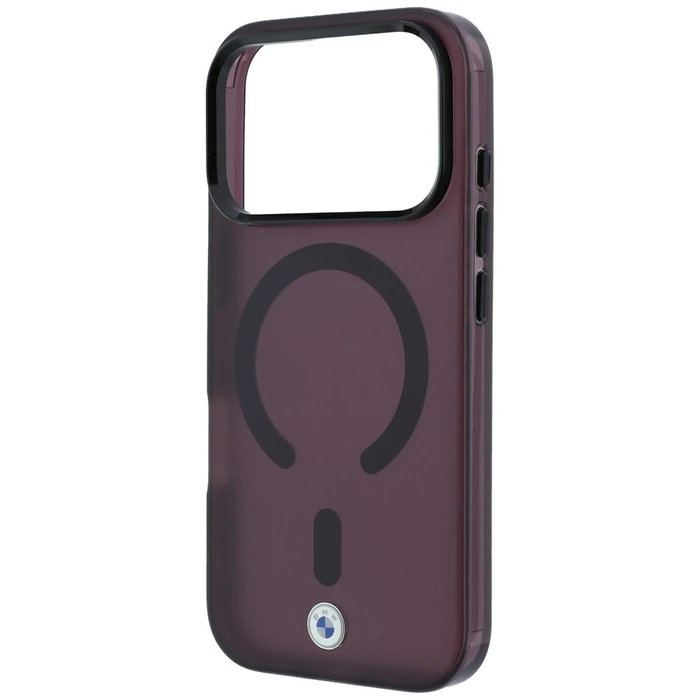 BMW Sign Frosted IML & Metal Logo MagSafe Apple iPhone 18 Pro / 17 Pro burgundy
