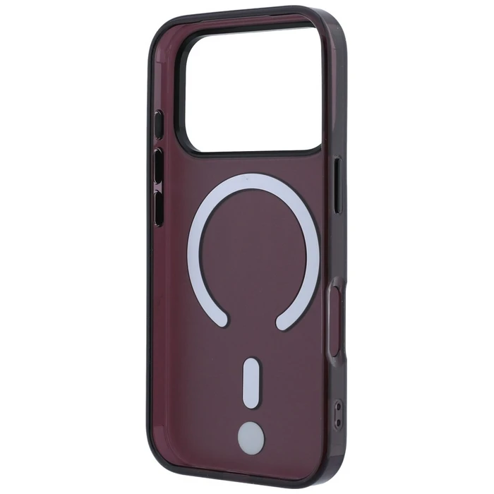 BMW Sign Frosted IML & Metal Logo MagSafe Apple iPhone 18 Pro / 17 Pro burgundy