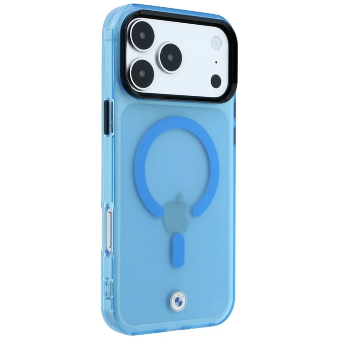 BMW Sign Frosted IML & Metal Logo MagSafe Apple iPhone 18 Pro / 17 Pro blue