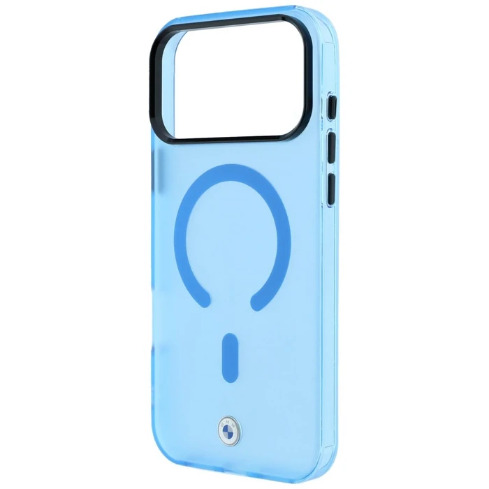 BMW Sign Frosted IML & Metal Logo MagSafe Apple iPhone 18 Pro / 17 Pro blue