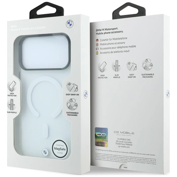 BMW Sign Frosted IML & Metal Logo MagSafe Apple iPhone 18 Pro Max / 17 Pro Max clear
