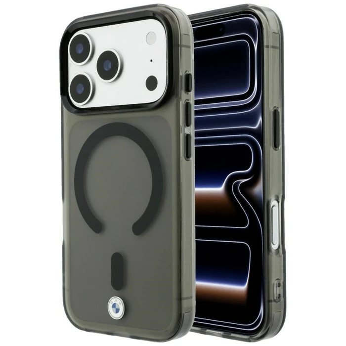 BMW Sign Frosted IML & Metal Logo MagSafe Apple iPhone 18 Pro Max / 17 Pro Max grey