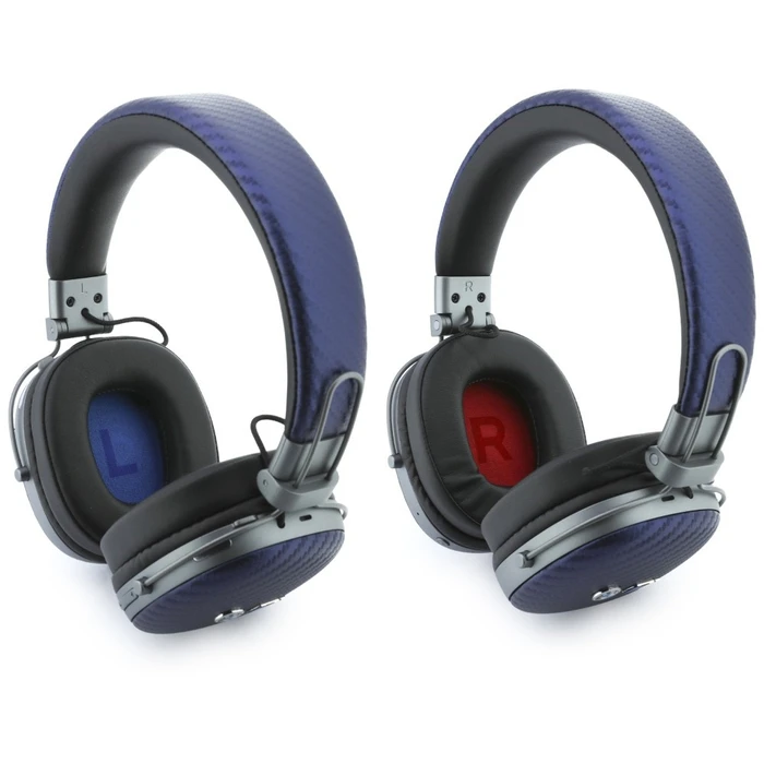 BMW Carbon Metal Parts and Logos Bluetooth ENC Over-Ear Headphones navy blue