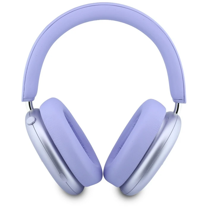 Guess Metallic Effect Metal Script Logo Bluetooth ENC Over-Ear Headphones Purple