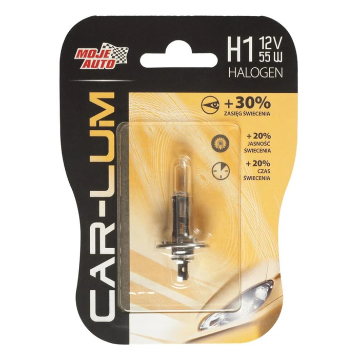 Λάμπα Αυτοκινήτου Moje Auto 91-001, H1, αλογόνου, 12V, 55W
