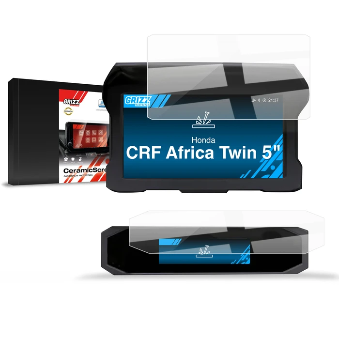 Ceramic GrizzGlass CarDisplay Protection Honda CRF 1100L Africa Twin 5" (2020-2026) [2in1]