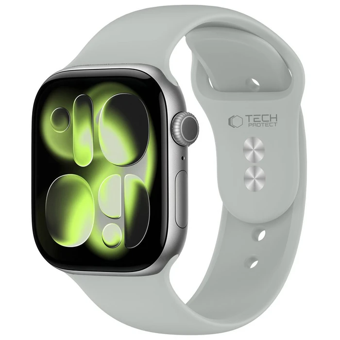 Tech-Protect Silicone Apple Watch 8 / 9 / 10 / 11 / 12 / SE 40/41/42 mm Lunar Grey