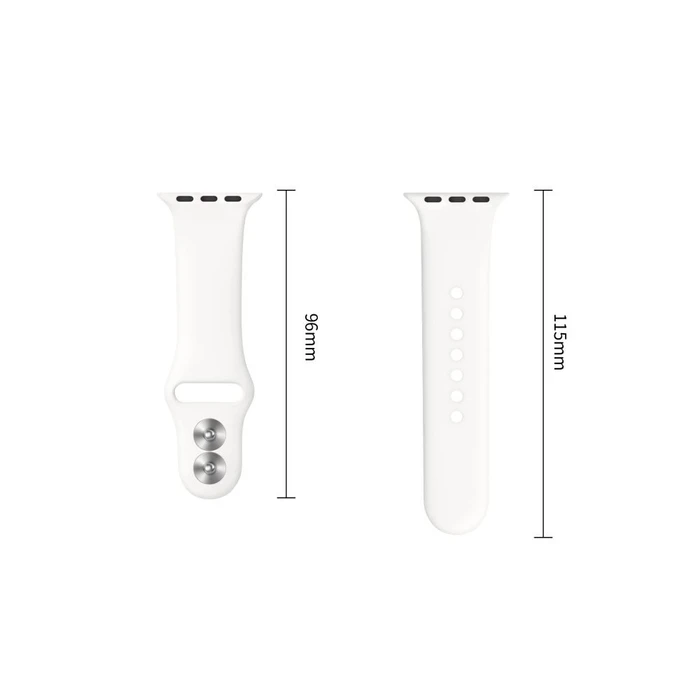 Tech-Protect Silicone Apple Watch 8 / 9 / 10 / 11 / 12 / SE 40/41/42 mm White