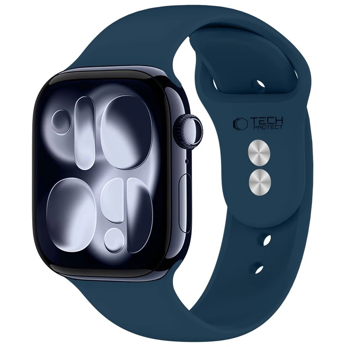 Tech-Protect Silicone Apple Watch 8 / 9 / 10 / 11 / 12 / SE 40/41/42 mm Navy Blue