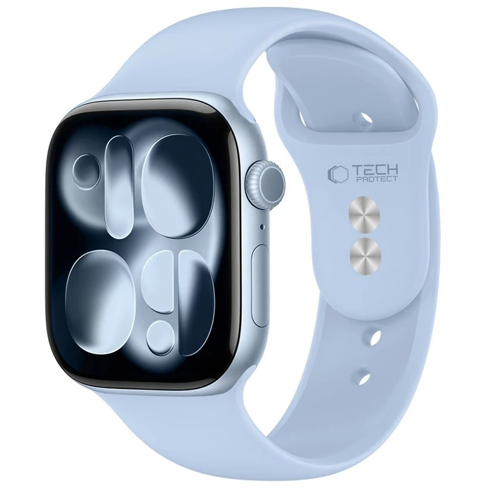 Tech-Protect Silicone Apple Watch 8 / 9 / 10 / 11 / 12 / SE 40/41/42 mm Light Blue