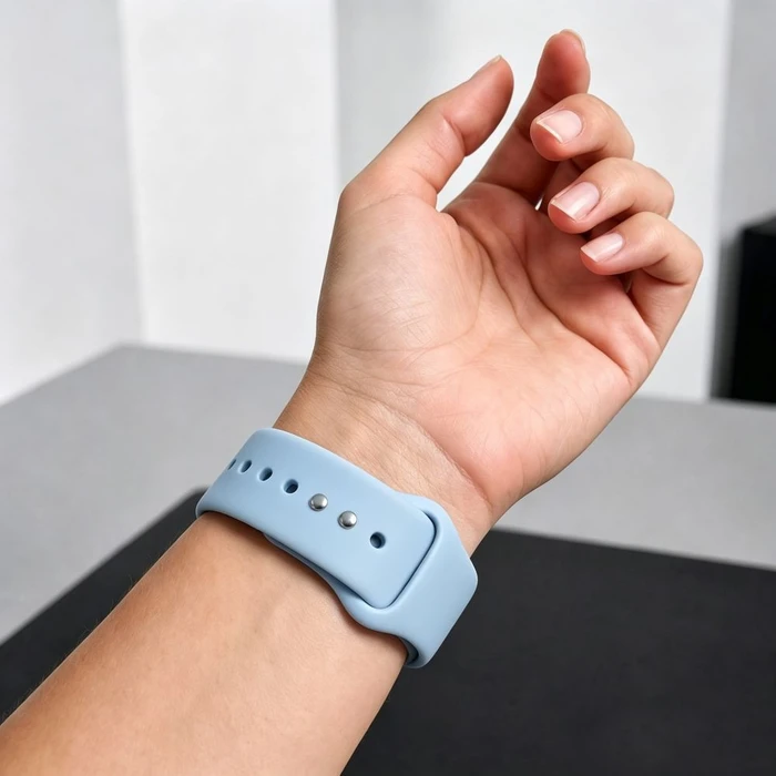Tech-Protect Silicone Apple Watch 8 / 9 / 10 / 11 / 12 / SE 40/41/42 mm Light Blue