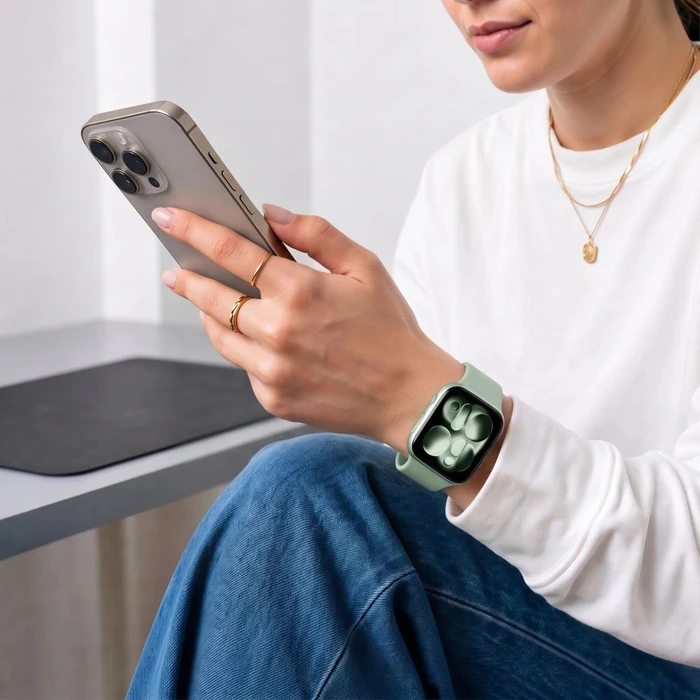 Tech-Protect Silicone Apple Watch 8 / 9 / 10 / 11 / 12 / SE 40/41/42 mm Pistachio
