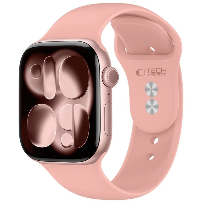 Tech-Protect Silicone Apple Watch 8 / 9 / 10 / 11 / 12 / SE / Ultra 44/45/46/49 mm Dusty Rose