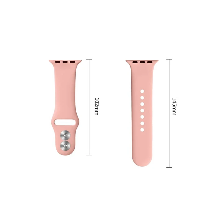 Tech-Protect Silicone Apple Watch 8 / 9 / 10 / 11 / 12 / SE / Ultra 44/45/46/49 mm Dusty Rose