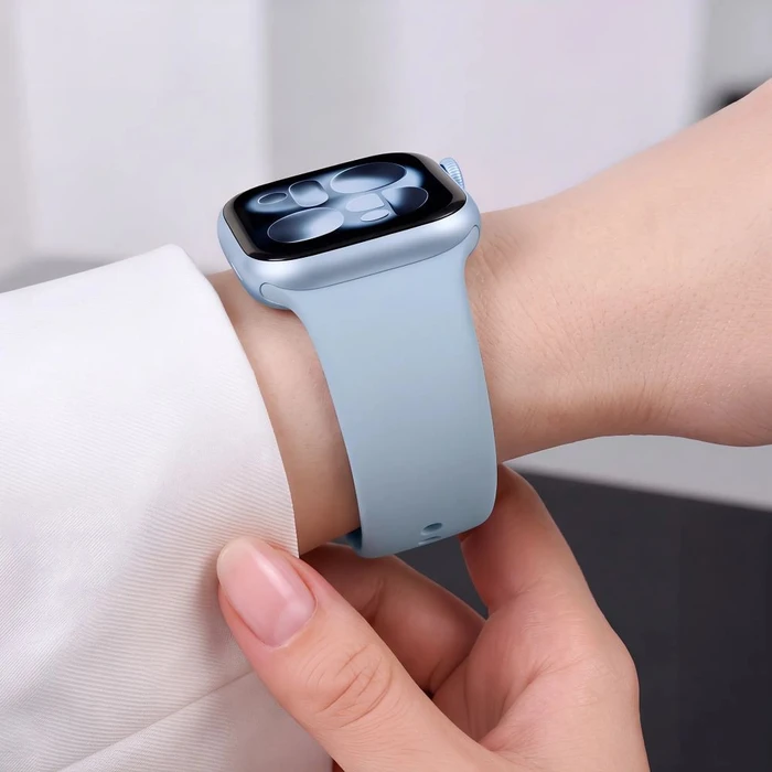 Tech-Protect Silicone Apple Watch 8 / 9 / 10 / 11 / 12 / SE / Ultra 44/45/46/49 mm Blue Jeans