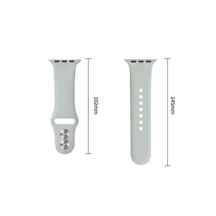 Tech-Protect Silicone Apple Watch 8 / 9 / 10 / 11 / 12 / SE / Ultra 44/45/46/49 mm Lunar Grey