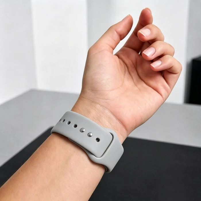 Tech-Protect Silicone Apple Watch 8 / 9 / 10 / 11 / 12 / SE / Ultra 44/45/46/49 mm Lunar Grey