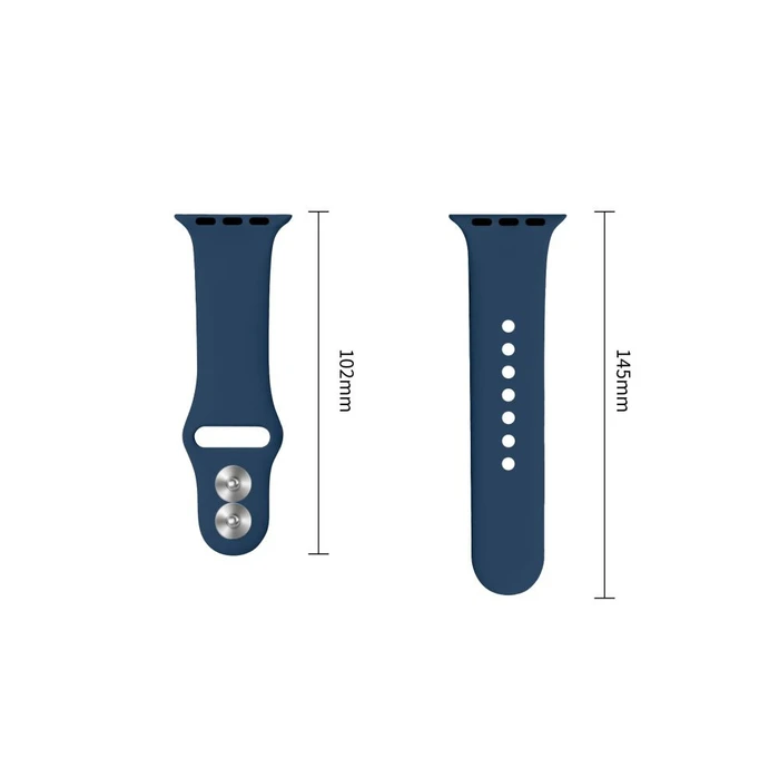 Tech-Protect Silicone Apple Watch 8 / 9 / 10 / 11 / 12 / SE / Ultra 44/45/46/49 mm Navy Blue