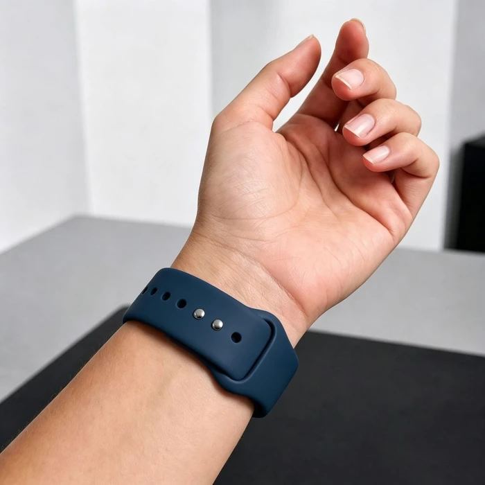 Tech-Protect Silicone Apple Watch 8 / 9 / 10 / 11 / 12 / SE / Ultra 44/45/46/49 mm Navy Blue