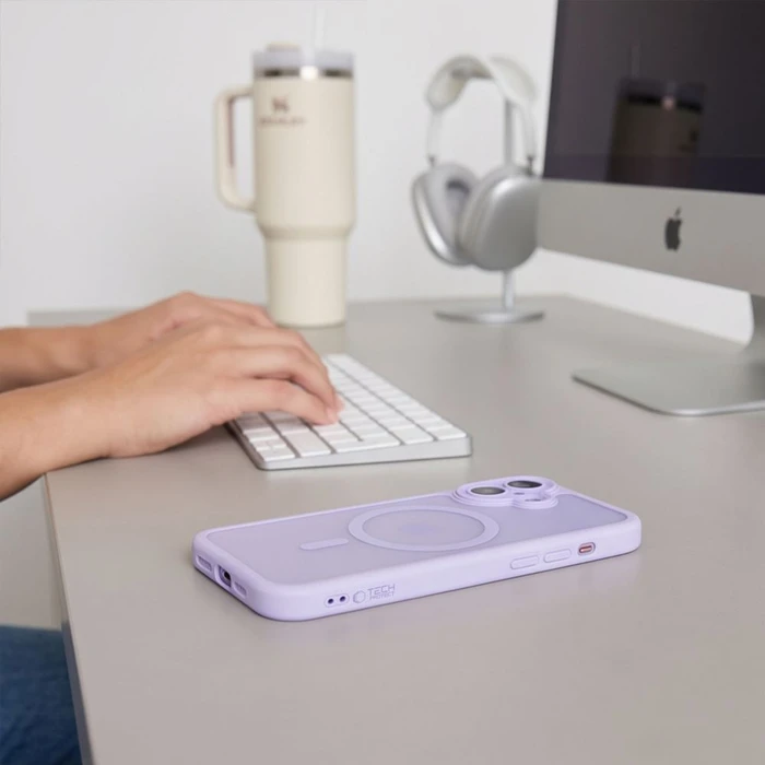 Tech-Protect MagPeak MagSafe CC Apple iPhone 17 Matte Lavender