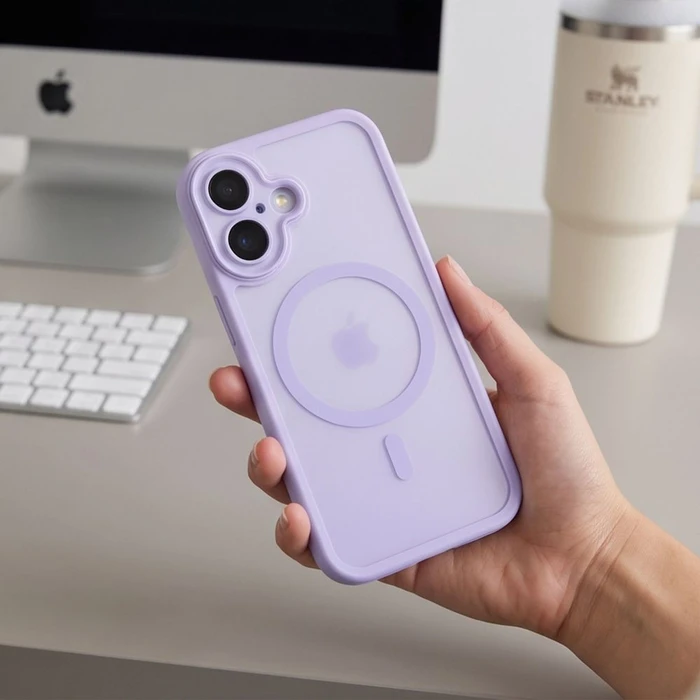 Tech-Protect MagPeak MagSafe CC Apple iPhone 17 Matte Lavender